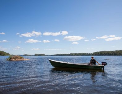 Rental cottage vuokramökki Saimaa motorboat rental vuokravene